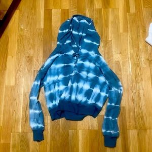 Blue tie dye hoodie